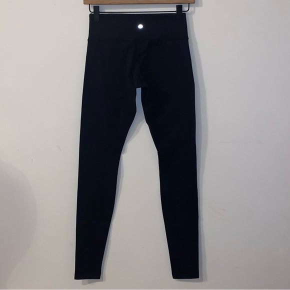 Lululemon Athletica Midnight Black Leggings Size 4 - Picture 3 of 10